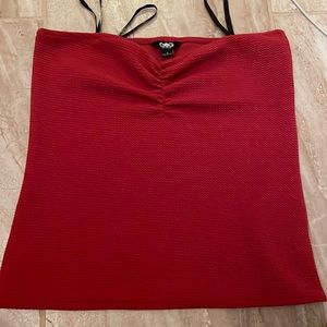 GBG Red Runched tube top